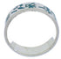 Turquoise Sterling Silver Kokopelli Ring Band Size 5-1/4 UX32635
